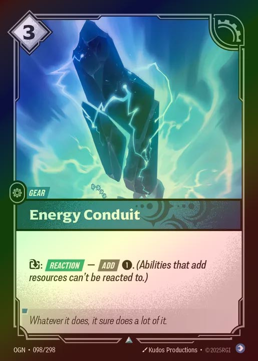 【FOIL】[Mind] Energy Conduit [OGN-098-U]
