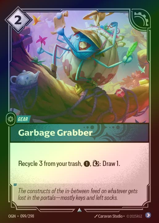 【FOIL】[Mind] Garbage Grabber [OGN-099-U]