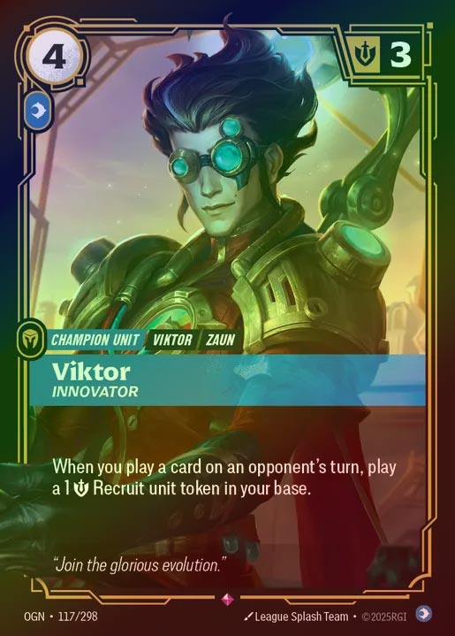 【FOIL】[Mind] Viktor, Innovator [OGN-117-R]