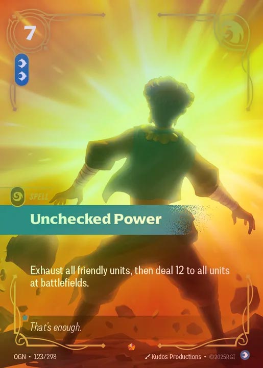 【FOIL】[Mind] Unchecked Power [OGN-123-E]