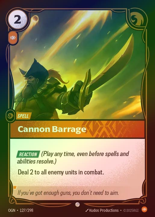 【FOIL】[Body] Cannon Barrage [OGN-127-C]