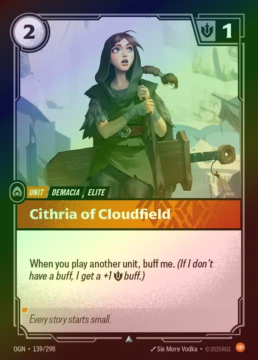 【FOIL】[Body] Cithria of Cloudfield [OGN-139-U]