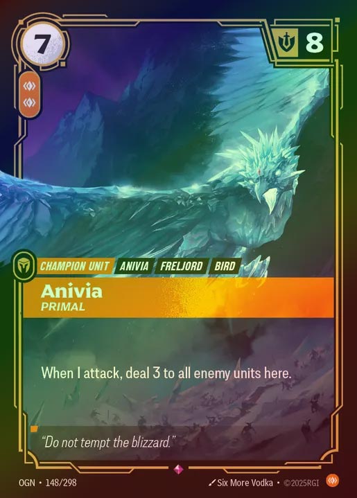 【FOIL】[Body] Anivia, Primal [OGN-148-R]