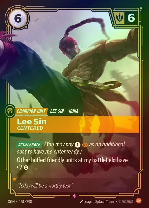 【FOIL】[Body] Lee Sin, Centered [OGN-151-R]