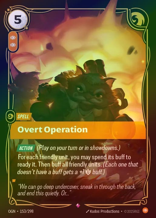 【FOIL】[Body] Overt Operation [OGN-153-R]