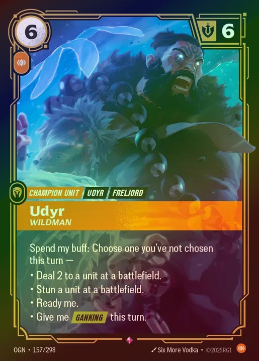 【FOIL】[Body] Udyr, Wildman [OGN-157-R]