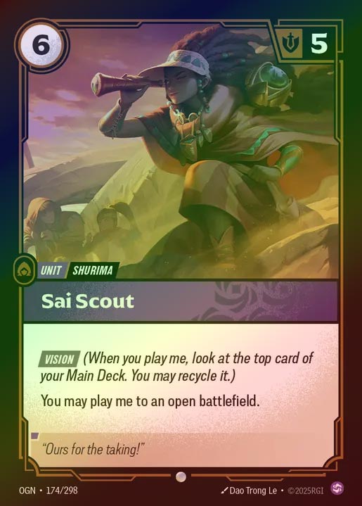 【FOIL】[Chaos] Sai Scout [OGN-174-C]