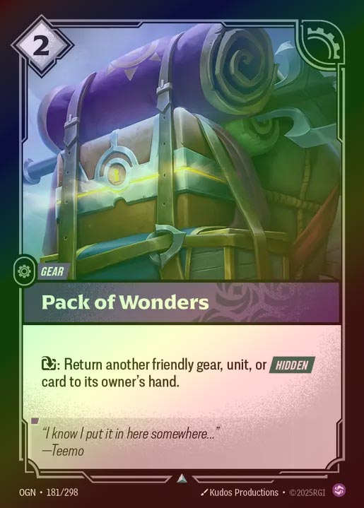 【FOIL】[Chaos] Pack of Wonders [OGN-181-U]