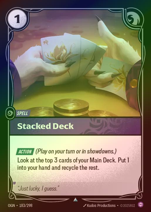 【FOIL】[Chaos] Stacked Deck [OGN-183-U]