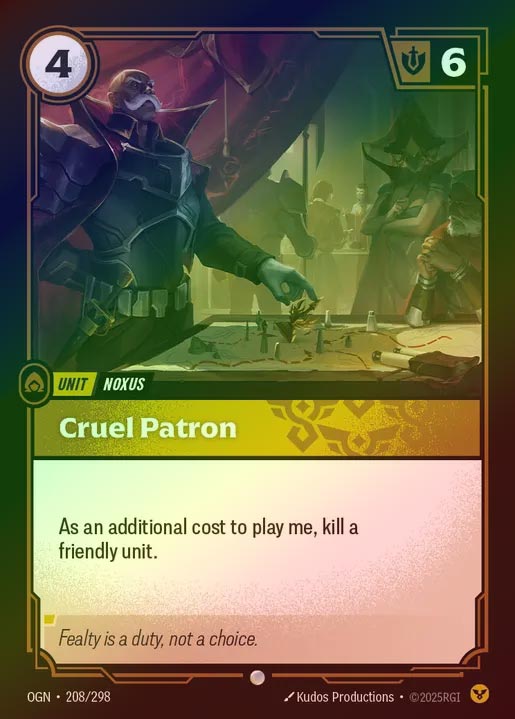 【FOIL】[Order] Cruel Patron [OGN-208-C]