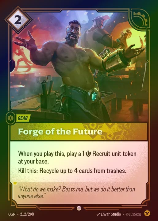 【FOIL】[Order] Forge of the Future [OGN-212-C]