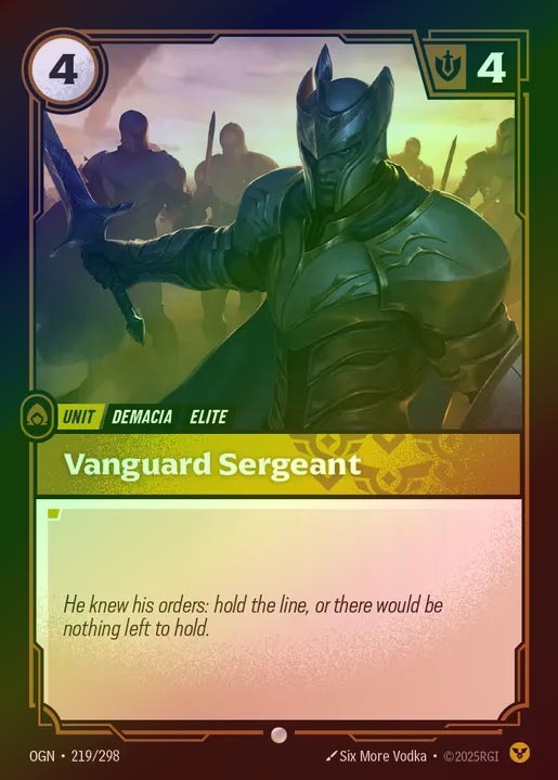 【FOIL】[Order] Vanguard Sergeant [OGN-219-C]