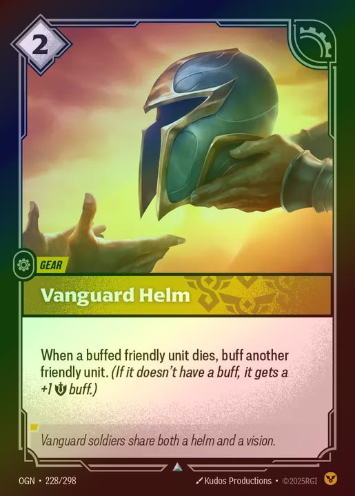 【FOIL】[Order] Vanguard Helm [OGN-228-U]