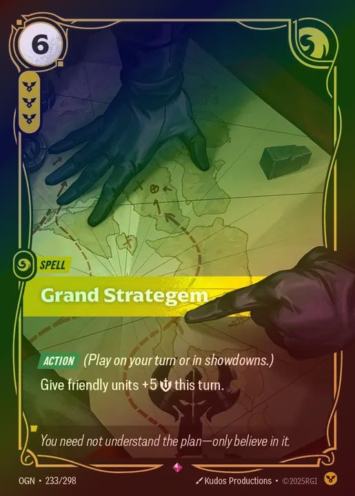 【FOIL】[Order] Grand Strategem [OGN-233-R]