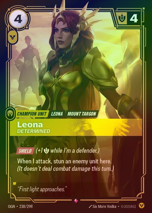 【FOIL】[Order] Leona, Determined [OGN-238-R]