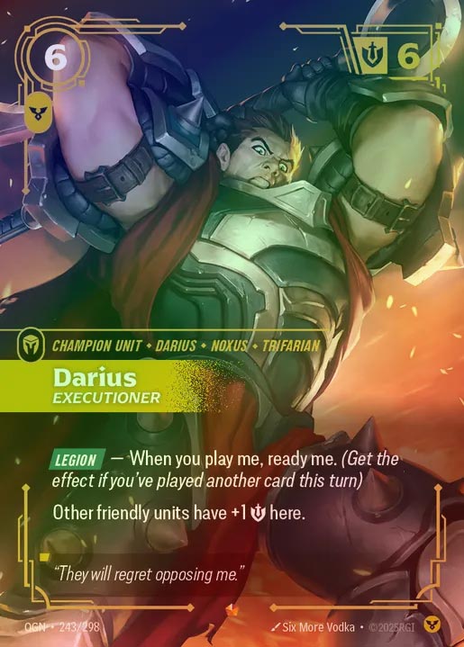 【FOIL】[Order] Darius, Executioner [OGN-243-E]