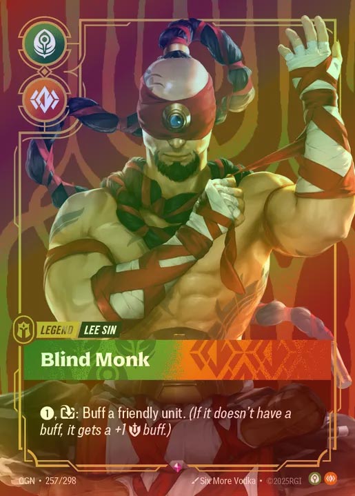 【FOIL】[Calm Body] Blind Monk [OGN-257-R]
