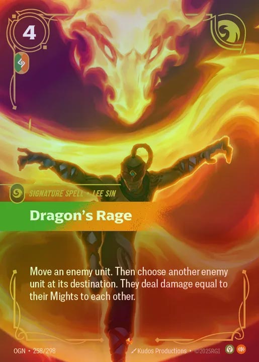 【FOIL】[Calm Body] Dragon's Rage [OGN-258-E]