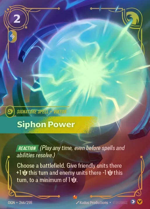 【FOIL】[Mind Order] Siphon Power [OGN-266-E]