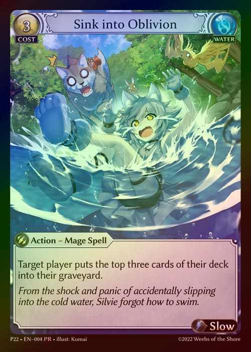 【FOIL】[Water] Sink into Oblivion [P22-004-PR]