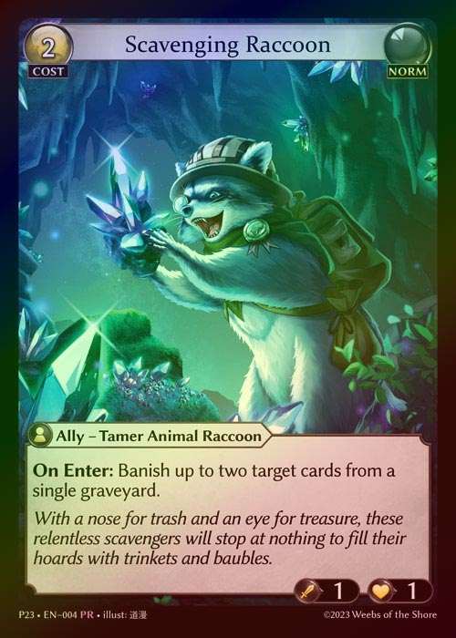 【FOIL】[Norm] Scavenging Raccoon [P23-004-PR]