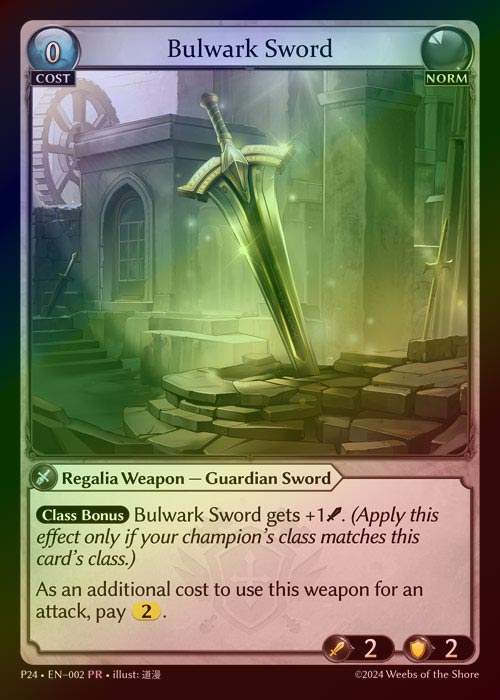 【FOIL】[Norm] Bulwark Sword [P24-002-PR]