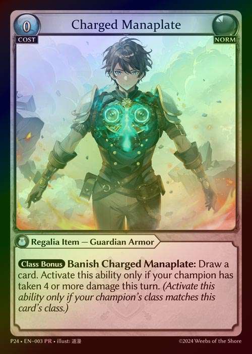 【FOIL】[Norm] Charged Manaplate [P24-003-PR]