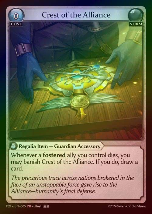 【FOIL】[Norm] Crest of the Alliance [P24-005-PR]