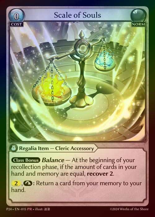 【FOIL】[Norm] Scale of Souls [P24-015-PR]