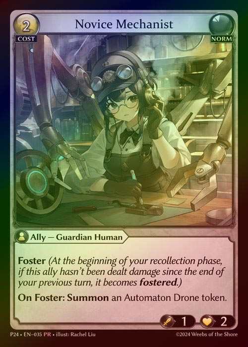 【FOIL】[Norm] Novice Mechanist [P24-035-PR]