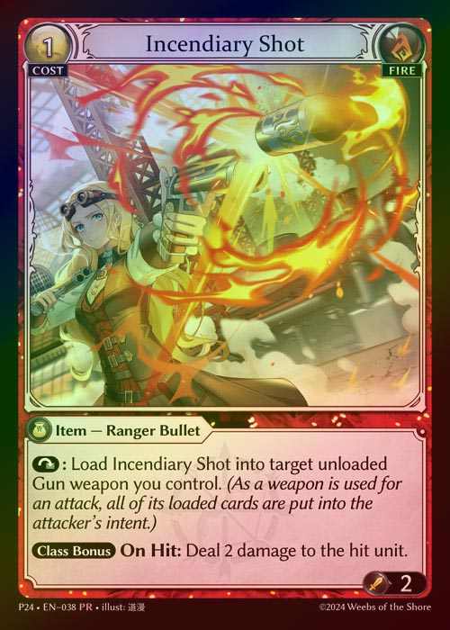 【FOIL】[Fire] Incendiary Shot [P24-038-PR]