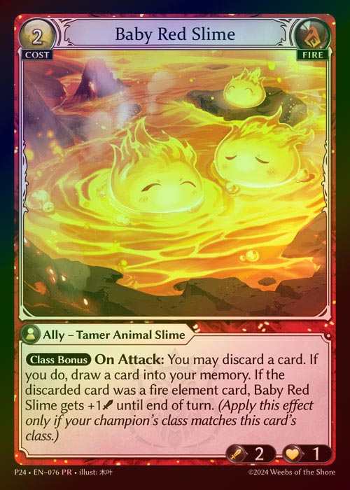 【FOIL】[Fire] Baby Red Slime [P24-076-PR]