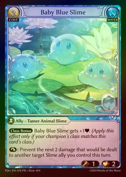 【FOIL】[Water] Baby Blue Slime [P24-078-PR]