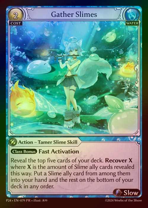 【FOIL】[Water] Gather Slimes [P24-079-PR]