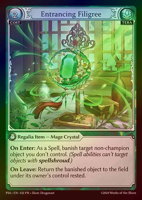 【FOIL】[Tera] Entrancing Filigree [P24-132-PR]