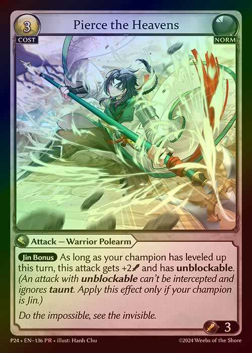 【FOIL】[Norm] Pierce the Heavens [P24-136-PR]