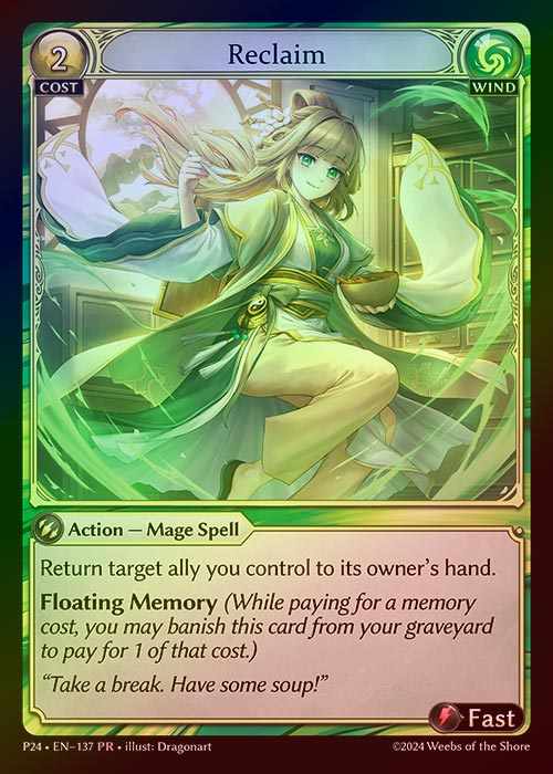 【FOIL】[Wind] Reclaim [P24-137-PR]