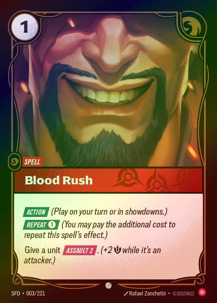 【FOIL】[Fury] Blood Rush [SFD-003-C]
