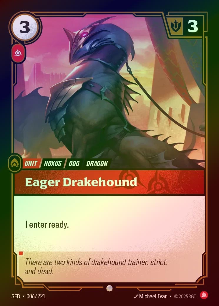 【FOIL】[Fury] Eager Drakehound [SFD-006-C]