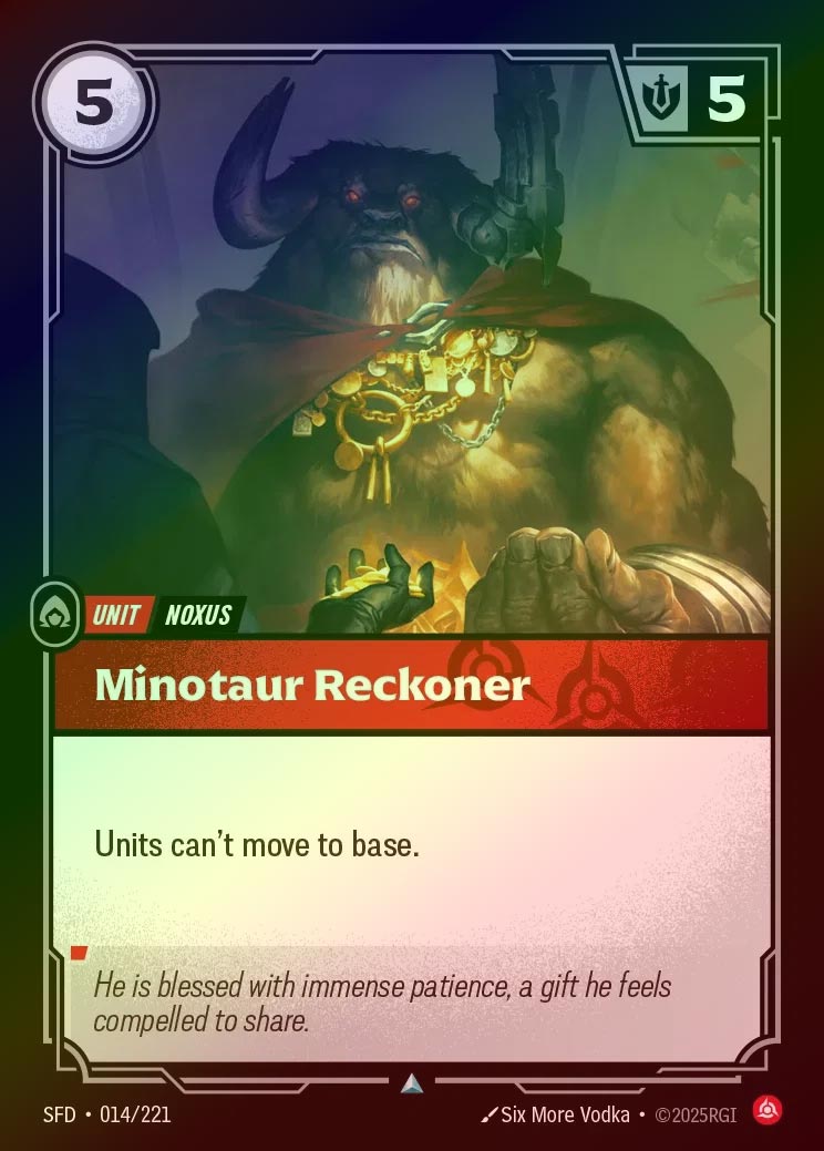 【FOIL】[Fury] Minotaur Reckoner [SFD-014-U]