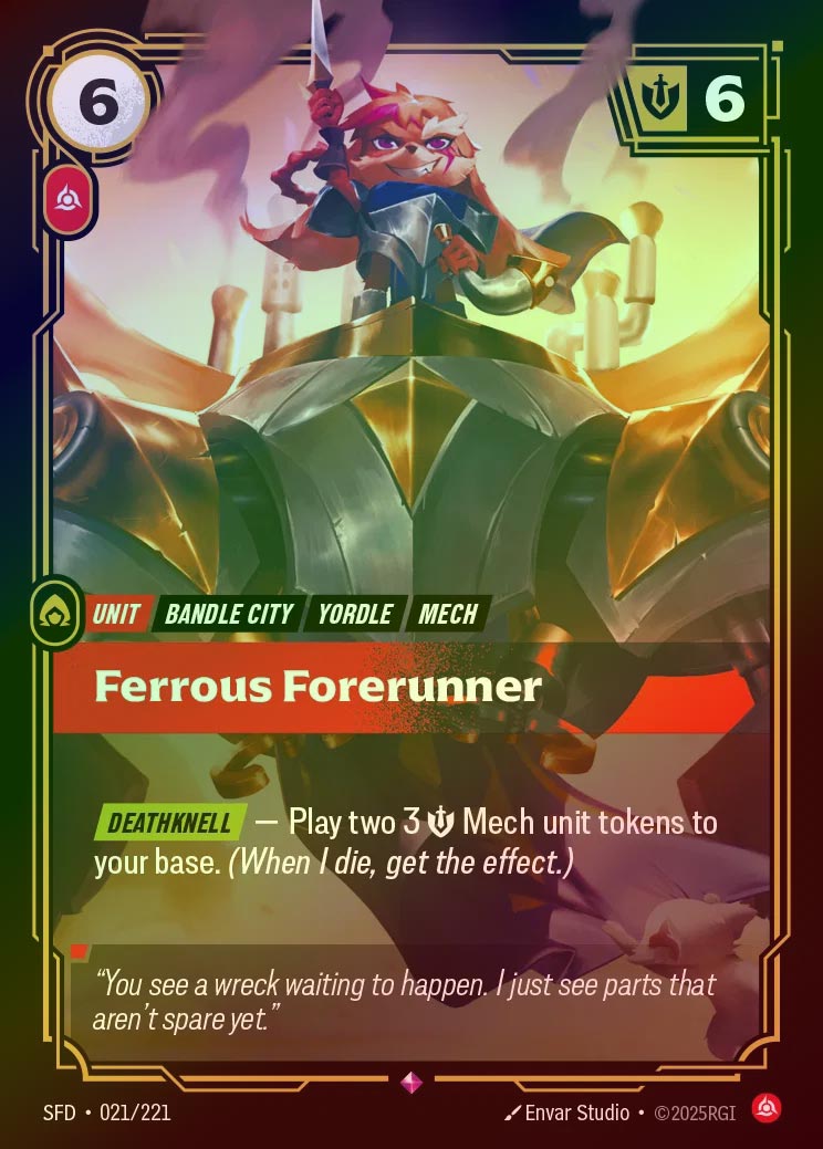 【FOIL】[Fury] Ferrous Forerunner [SFD-021-R]