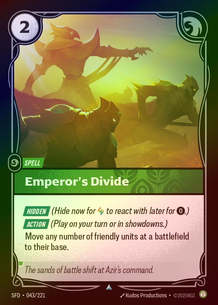 【FOIL】[Calm] Emperor's Divide [SFD-043-U]