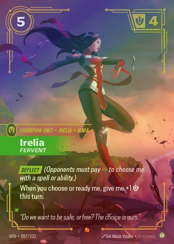 【FOIL】[Calm] Irelia, Fervent [SFD-057-E]