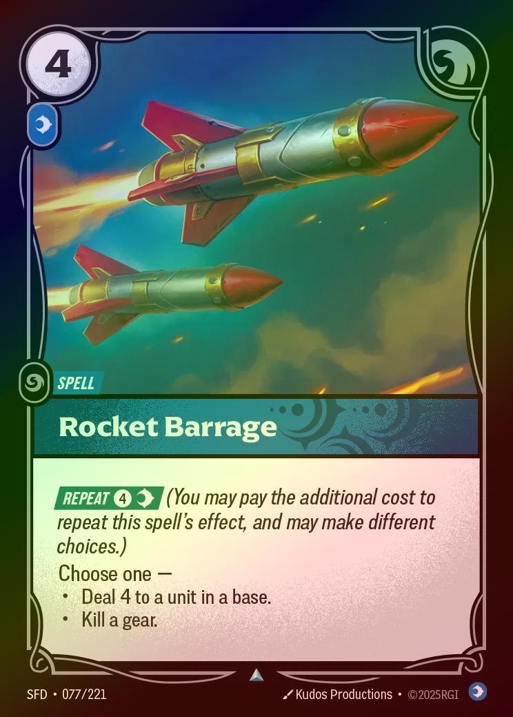 【FOIL】[Mind] Rocket Barrage [SFD-077-U]