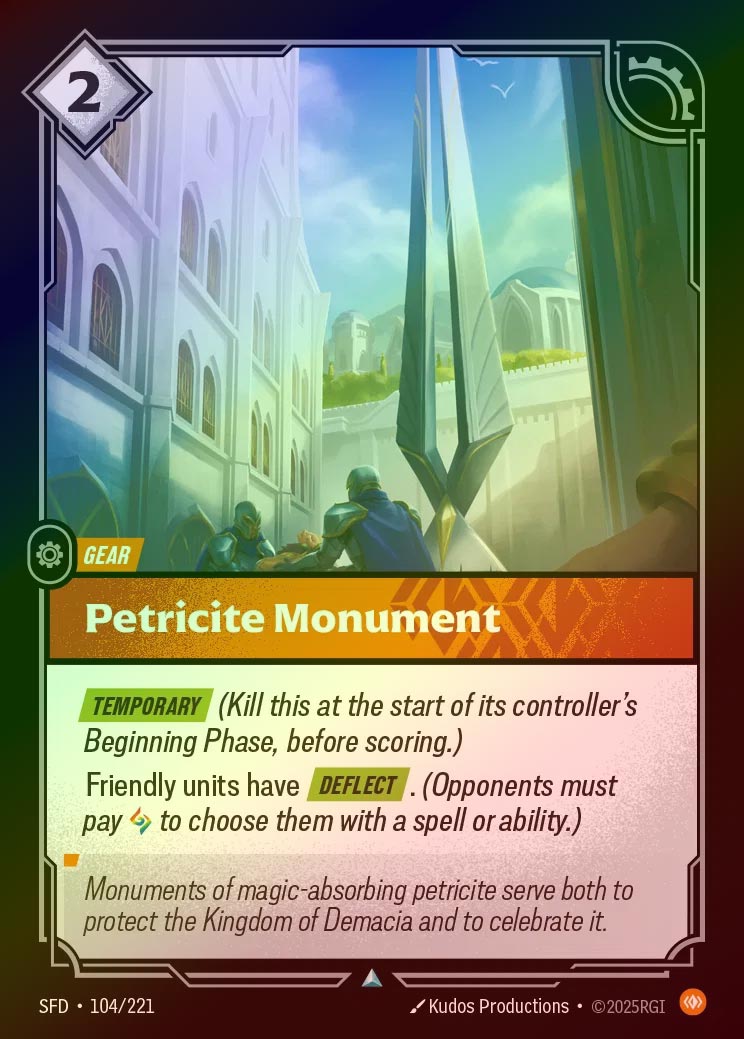 【FOIL】[Body] Petricite Monument [SFD-104-U]