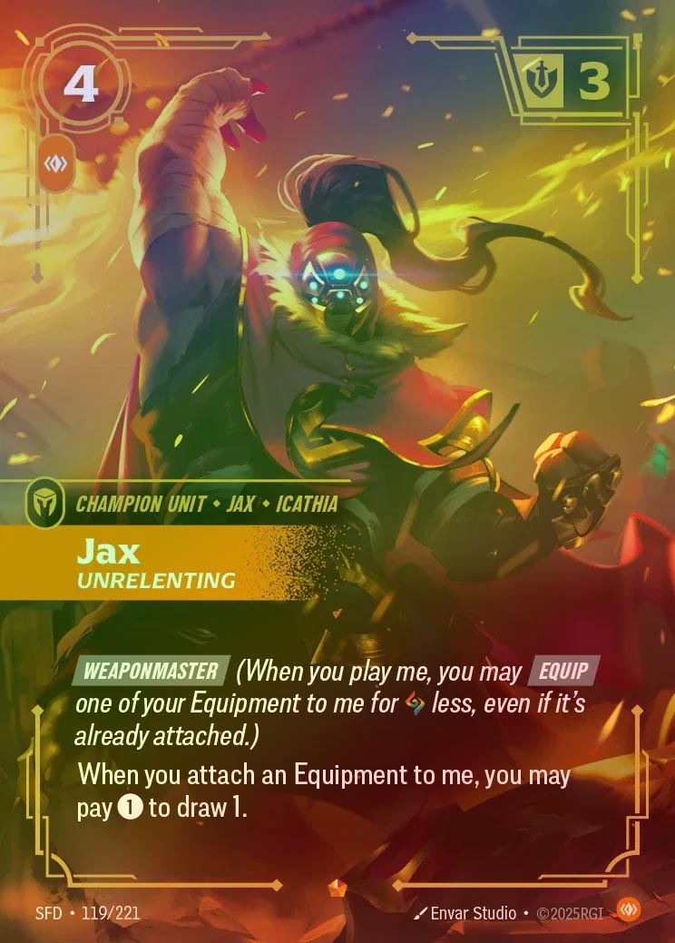 【FOIL】[Body] Jax, Unrelenting [SFD-119-E]