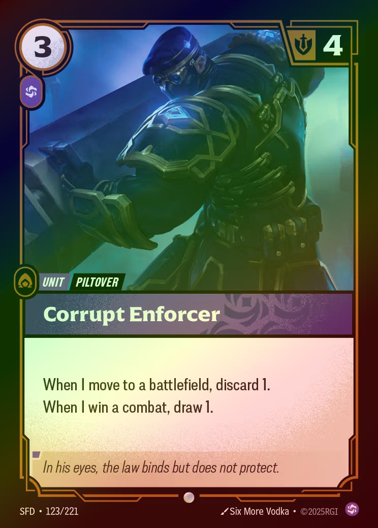 【FOIL】[Chaos] Corrupt Enforcer [SFD-123-C]
