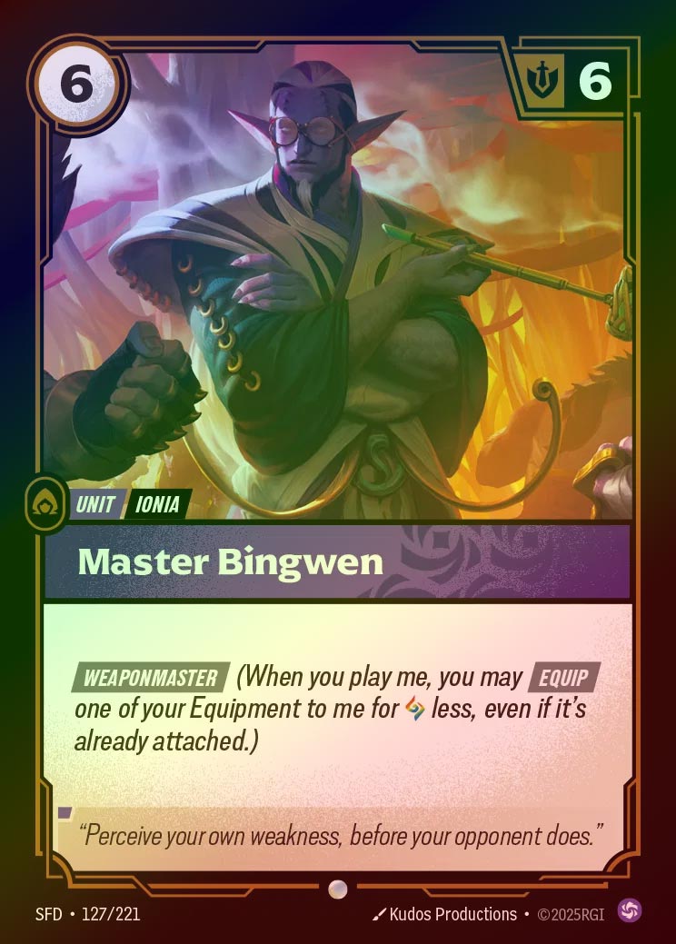 【FOIL】[Chaos] Master Bingwen [SFD-127-C]