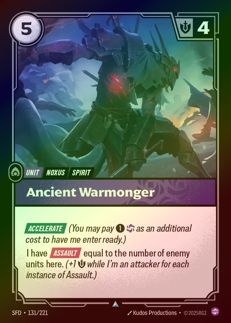 【FOIL】[Chaos] Ancient Warmonger [SFD-131-U]