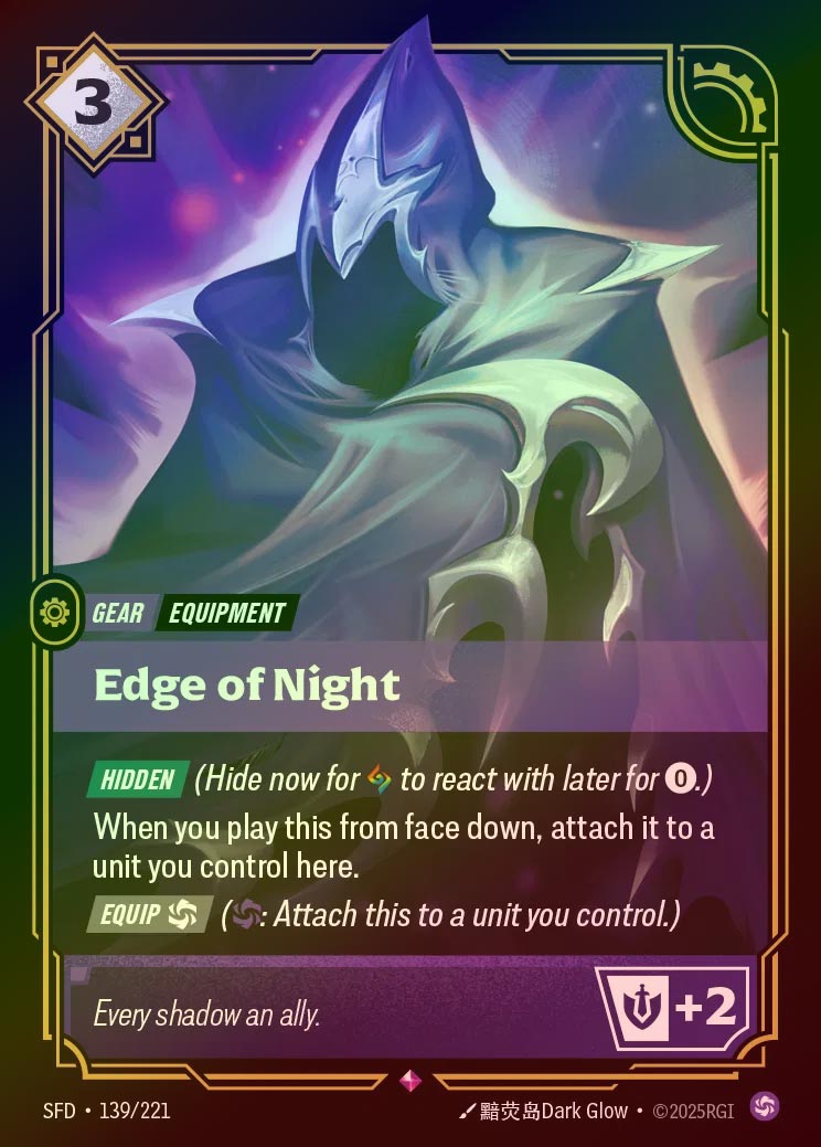 【FOIL】[Chaos] Edge of NIght [SFD-139-R]